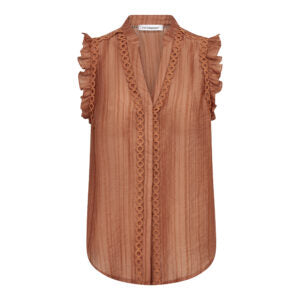 Co couture - 45120 ReggieCC frill - 35 Suntan / top