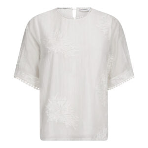 Co couture - 45124 NeaCC SS O-blouse - 4000 White / top