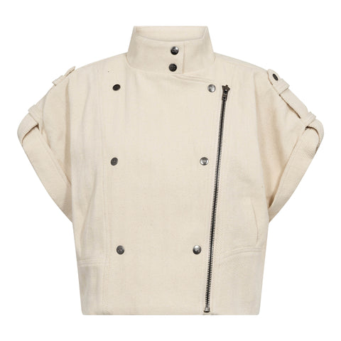 Co couture - 500116 CalinCC Vest - 10003 Creme