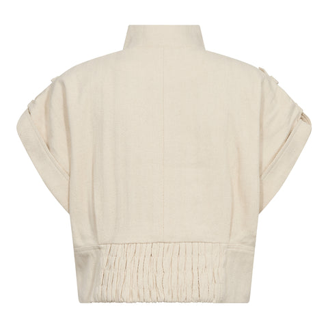 Co couture - 500116 CalinCC Vest - 10003 Creme