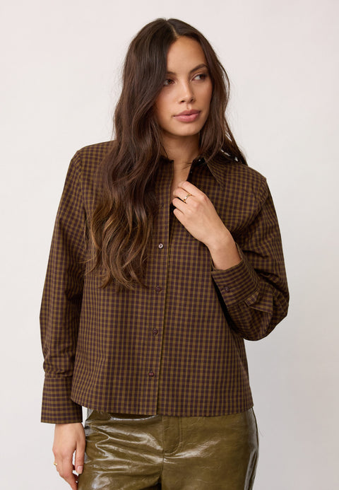 Co couture - 500196 TeffaCC Padded Check - 60009 Olive