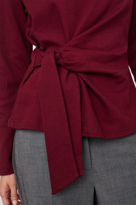 Co couture - 500404 Oriane CC LS Pleat - 30005 Wine red