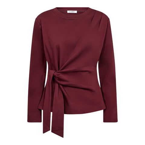 Co couture - 500404 Oriane CC LS Pleat - 30005 Wine red