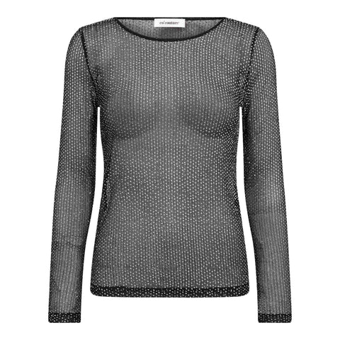 Co couture - 500532 NasoCC Sequin Blouse - 65001 Black