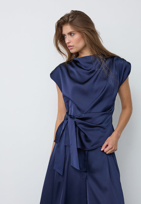 Co couture - 500575 Safira CC Pleat Top - 40007 Navy