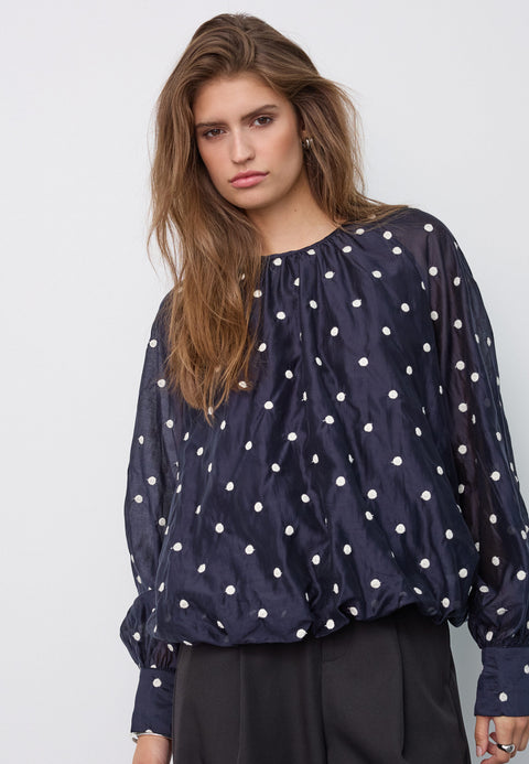 Co couture - 500601 DitaCC Dot LS Balloon - 40007 Navy