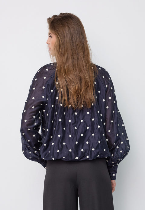 Co couture - 500601 DitaCC Dot LS Balloon - 40007 Navy