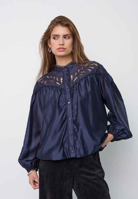 Co couture - 500606 MelinCC Balloon lace - 40007 Navy