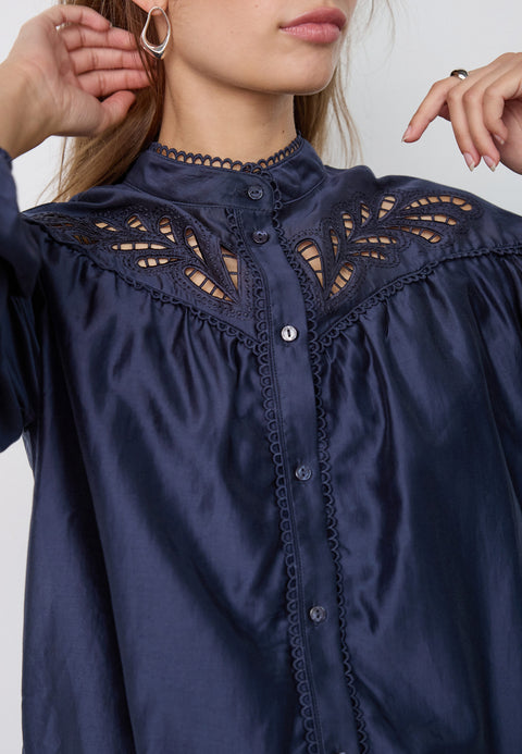 Co couture - 500606 MelinCC Balloon lace - 40007 Navy