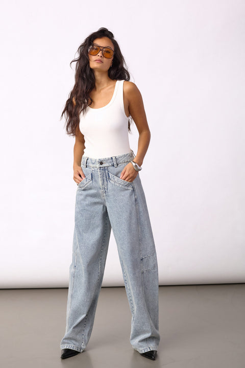Co couture - 500801 JacksonCC Barrel - 45007 Bleach denim