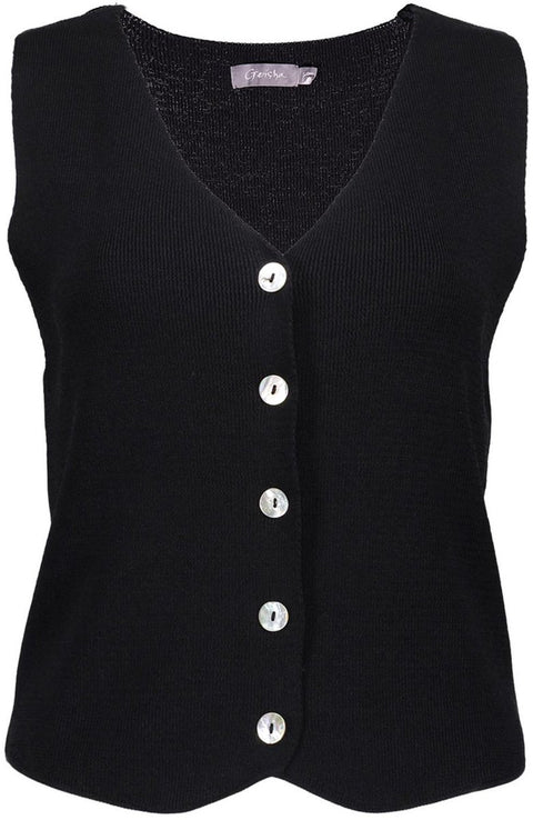 Geisha - Gilet 54338-70 - 999 black