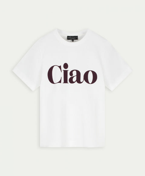 Elvira - Ciao t-shirt - 530 Offwhite/navy / top