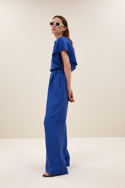 By Bar - Celin gloss pants - 608 Kingsblue