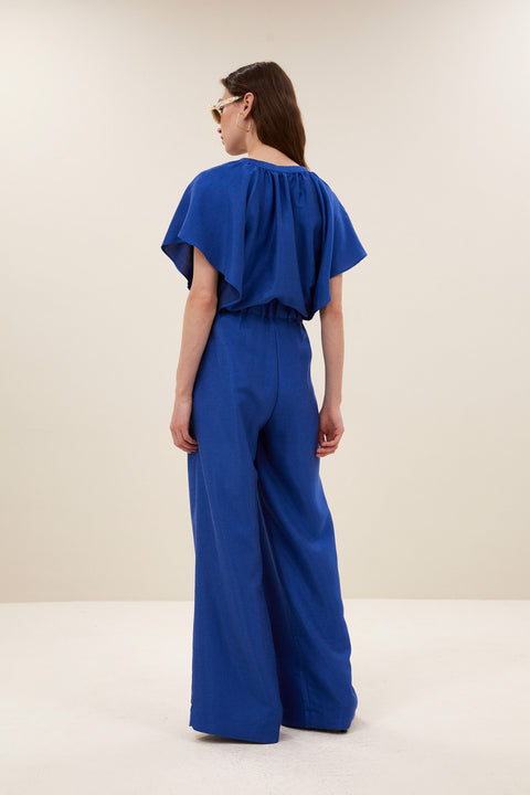 By Bar - Celin gloss pants - 608 Kingsblue