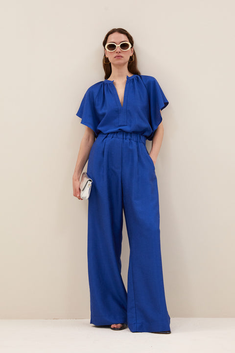 By Bar - Celin gloss pants - 608 Kingsblue