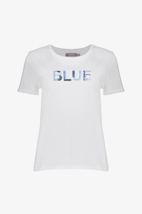 Geisha - 62136-41 - 10 off-white/blu / shirt