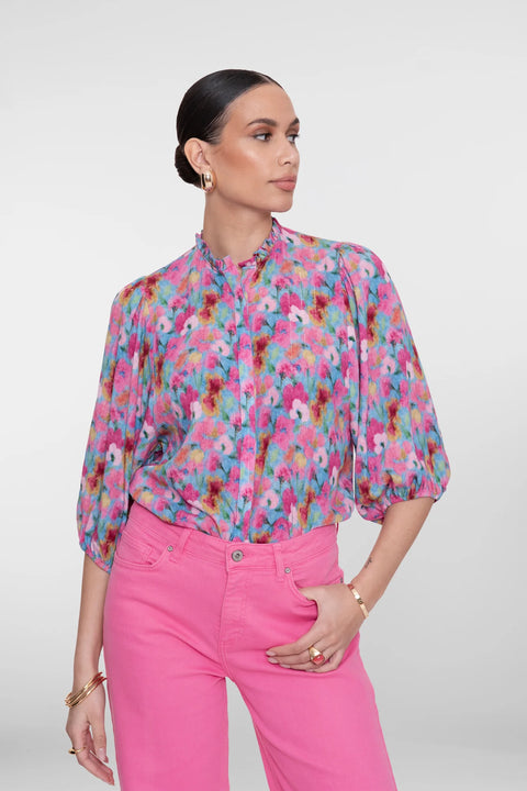 Geisha - 63203-20 - 625 bright blue/ blouse