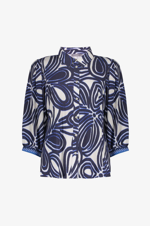 Geisha - 63250-20 - 718 ecru/navy / blouse