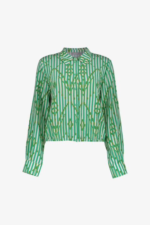Geisha - 63279-20 - 718 ecru/green / blouse