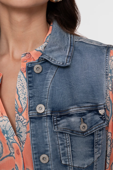 Geisha - 65016-10 - 827 mid blue den / jacket