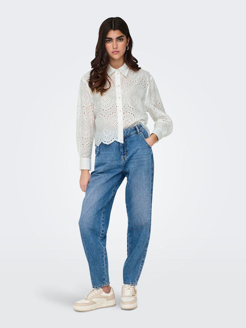 Only NOOS - 15269568 ONLVALAIS L/S SHIRT W - Cloud Dancer / blouse