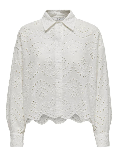 Only NOOS - 15269568 ONLVALAIS L/S SHIRT W - Cloud Dancer / blouse