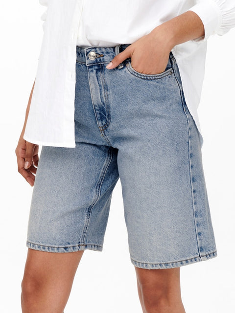 Only - 15256709 ONLSONNY HW WIDE DNM - Light Blue Denim