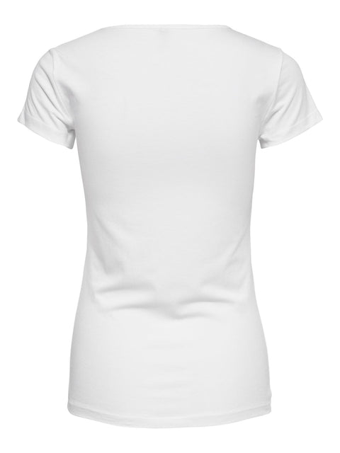 Only - 15205059 Live love new ss - White