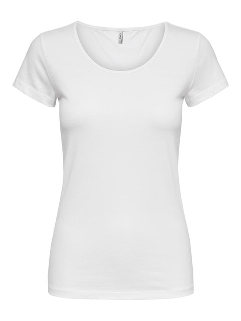 Only - 15205059 Live love new ss - White
