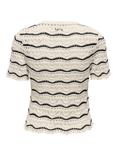 Only - 15318123 ONLANNASOFIA LIFE SS - Birch/Black