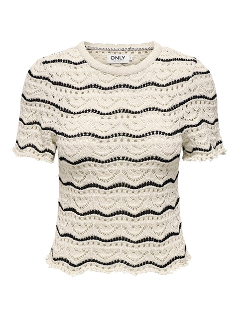 Only - 15318123 ONLANNASOFIA LIFE SS - Birch/Black