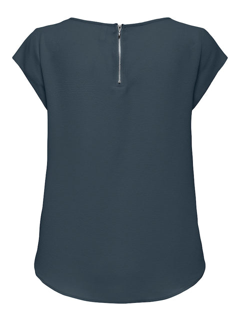 Only NOOS - 15142784 ONLVIC S/S SOLID TOP - Ombre Blue / top
