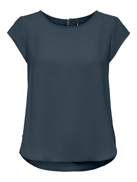 Only NOOS - 15142784 ONLVIC S/S SOLID TOP - Ombre Blue / top