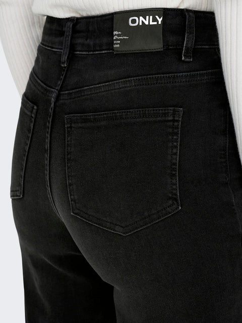 Only - 15299796 ONLMADISON BLUSH HW W - Washed Black 30