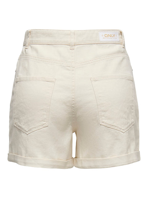 Only - 15230571 ONLVEGA HW MOM DNM SH - Ecru