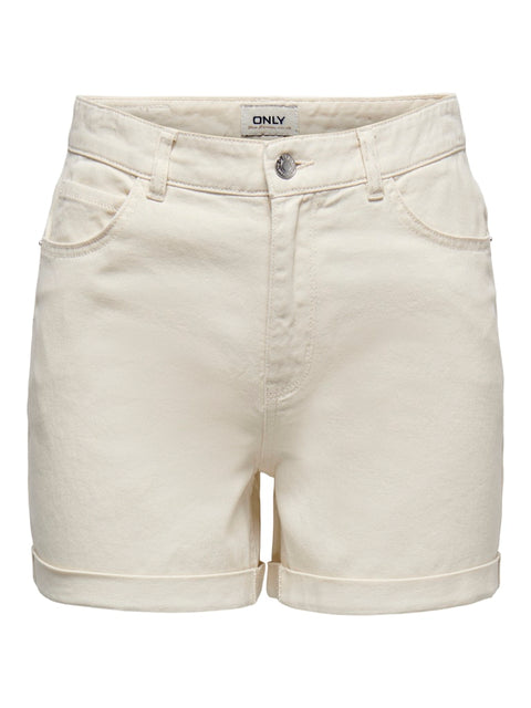 Only - 15230571 ONLVEGA HW MOM DNM SH - Ecru