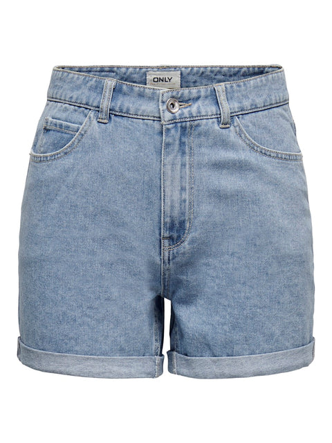 Only - 15230571 ONLVEGA HW MOM DNM SH - Light Blue Denim