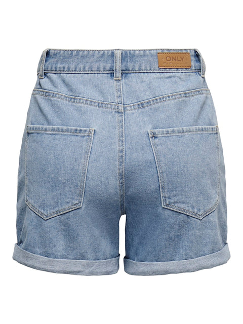Only - 15230571 ONLVEGA HW MOM DNM SH - Light Blue Denim