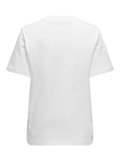 Only - 15320892 ONLMONJA S/S TEE JRS - White