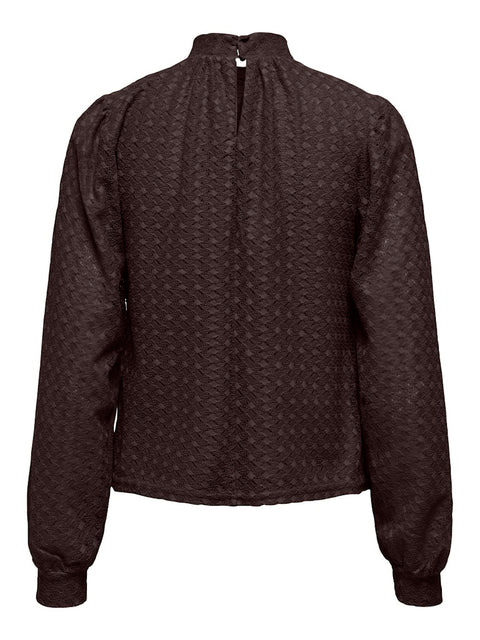 Only - 15356169 ONLCOLBIE L/S TOP BOX - Chocolate Torte