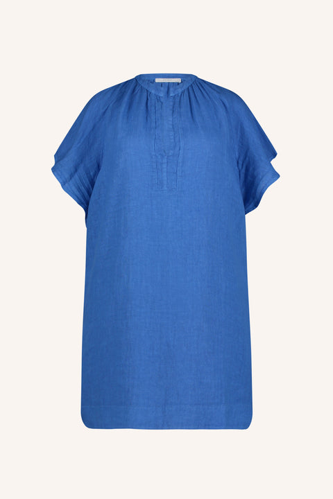 By Bar - Vina linen dress 25117007 - 675 Queens blue