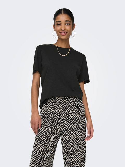 Only - 15320892 ONLMONJA S/S TEE JRS - Black