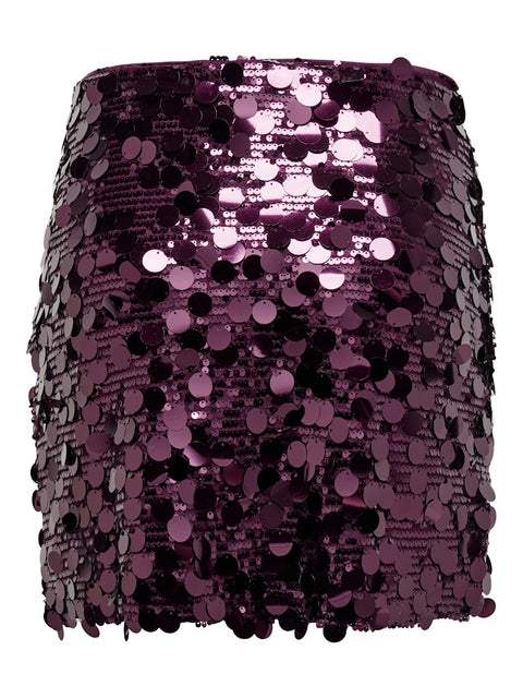 Only - 15336231 ONLJADEL SEQUINS SKIR - Winetasting/W. W