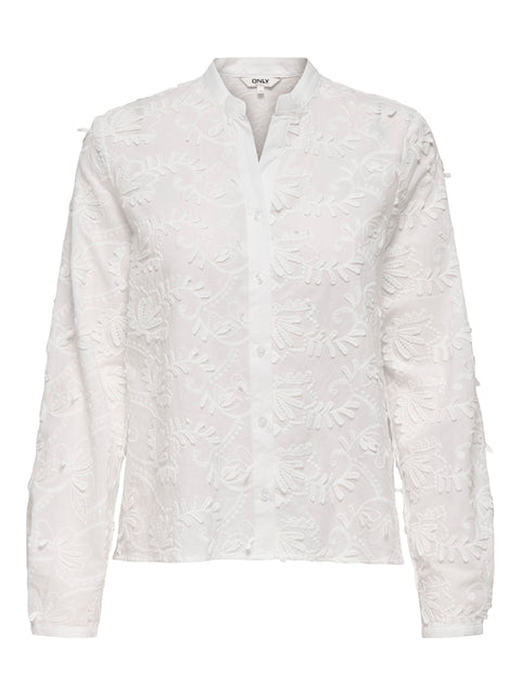 Only - 15361468 ONLCARMEN FR L/S 3D E - Cloud Dancer