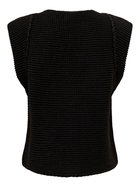 Only - 15307880 ONLLOUI VEST EX KNT - Black