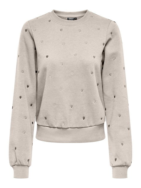 Only - 15355802 ONLATIKA L/S O-NECK G - Pumice Stone/Ann