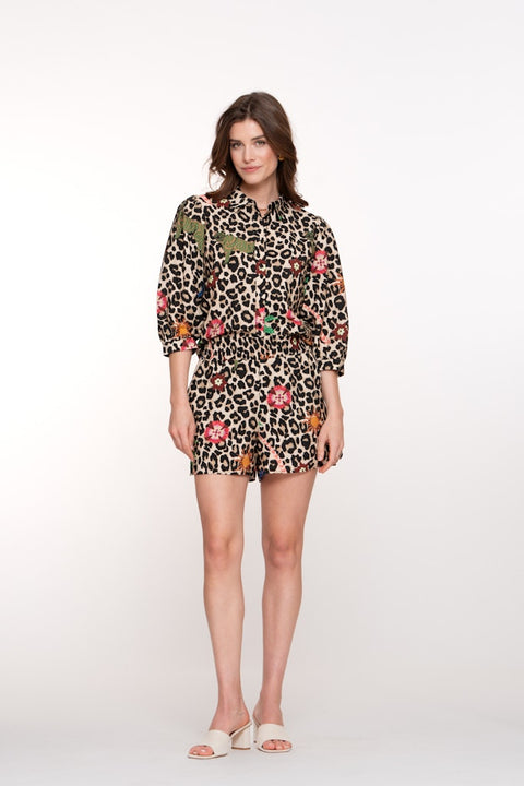 Geisha - Short 51413-20 - 720 sand/green/b