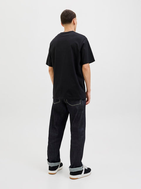 Jack & Jones - 12278787 JJESOHO TEE SS CREW N - Black