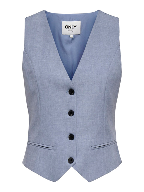 Only NOOS - 15336753 ONLLINDA S/L MEL FIT - Vintage Indigo/M / top