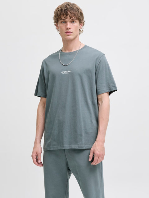 Jack & Jones - 12278787 JJESOHO TEE SS CREW N - Stormy Weather